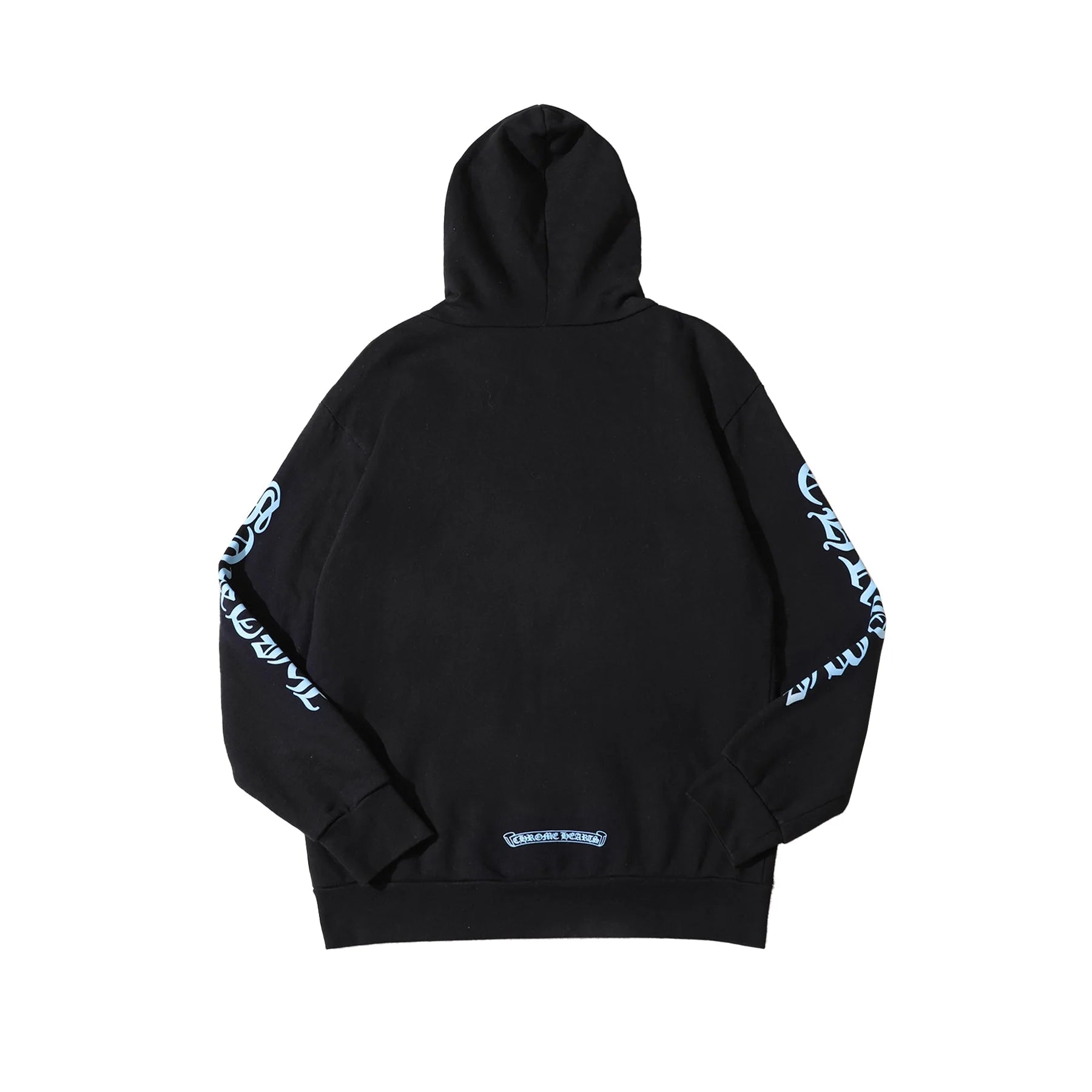 Chrome Hearts Script Black Zip Up Hoodie Black