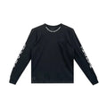 Script Collar Logo Long Sleeve Chrome Hearts Tee White