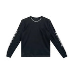 Script Collar Logo Long Sleeve Chrome Hearts Tee White