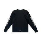 Script Collar Logo Long Sleeve Chrome Hearts Tee White