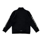 CH Script Logo Embroidered Half Zip Black Sweatshirt