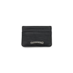 Silver Cross Chrome Hearts Black Leather Cardholder
