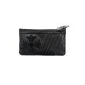 Chrome Hearts Suede Cross Patch Silver Dagger Card Holder