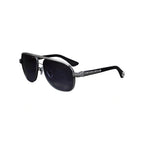 Titanium Bold Frame Chrome Hearts Sunglasses Black