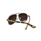 Titanium Bold Frame Sunglasses Gold
