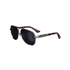 Titanium Bold Frame Chrome Hearts Glasses Silver