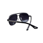 Titanium Bold Frame Chrome Hearts Sunglasses Black