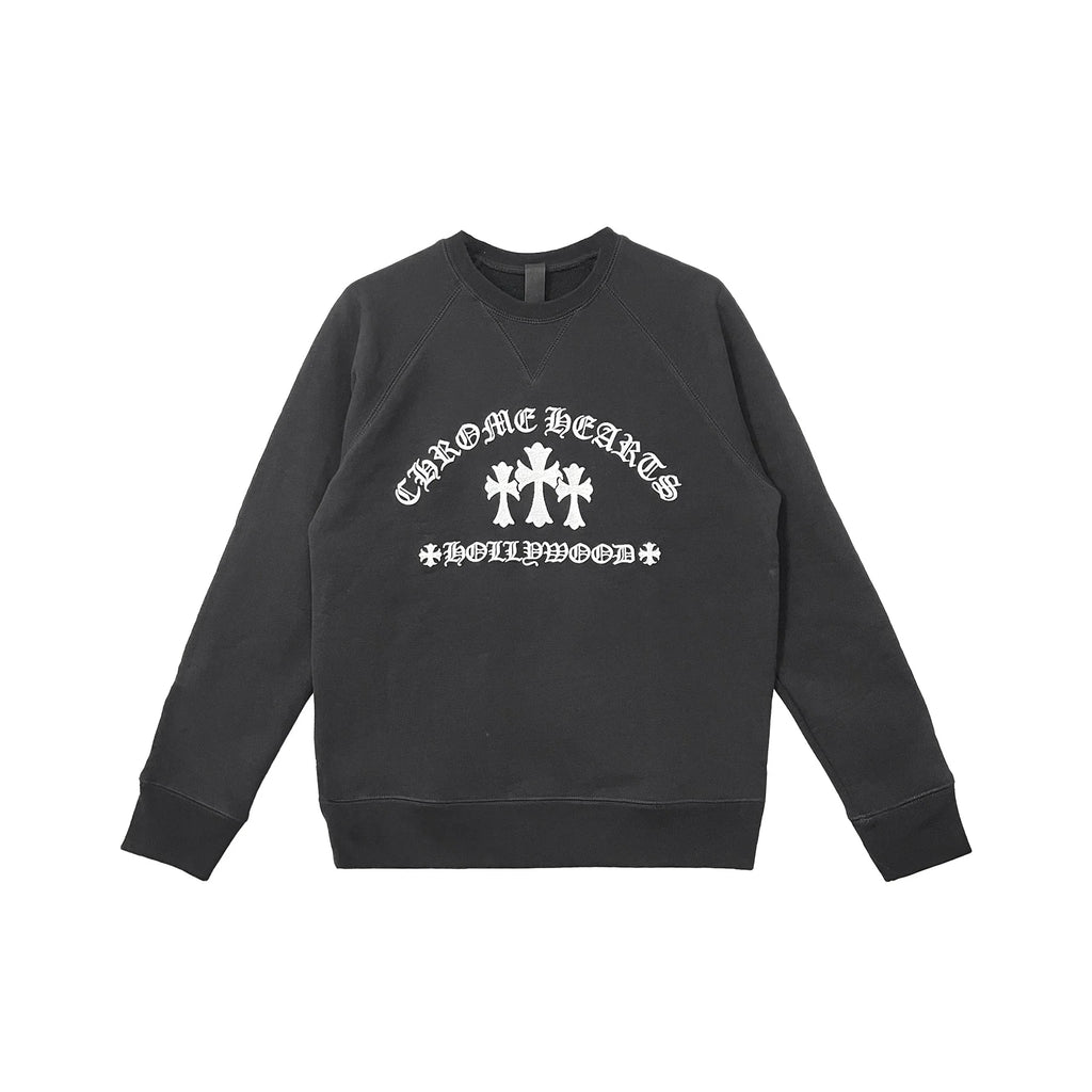 Triple Cross Chrome Hearts Embroidered Sweatshirt