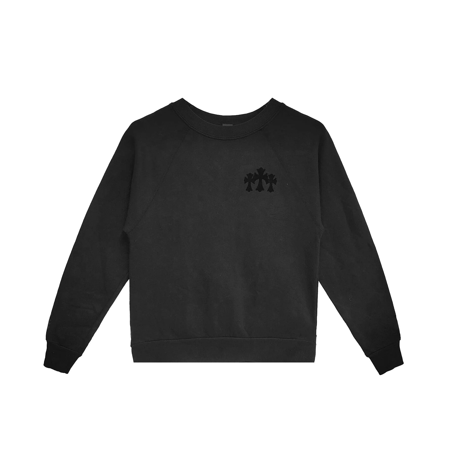 Triple Cross CH Letter Black Sweatershirt