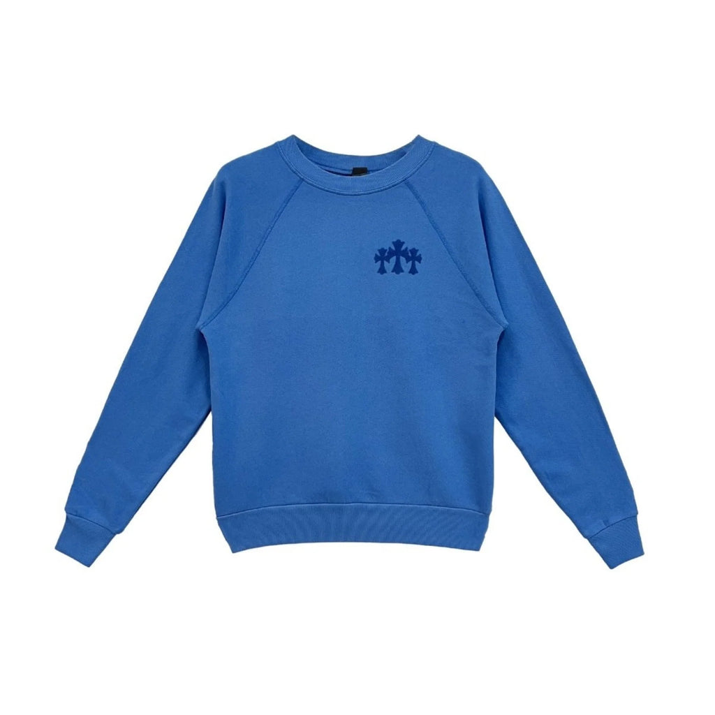 Triple Cross CH Letter Blue Sweatershirt