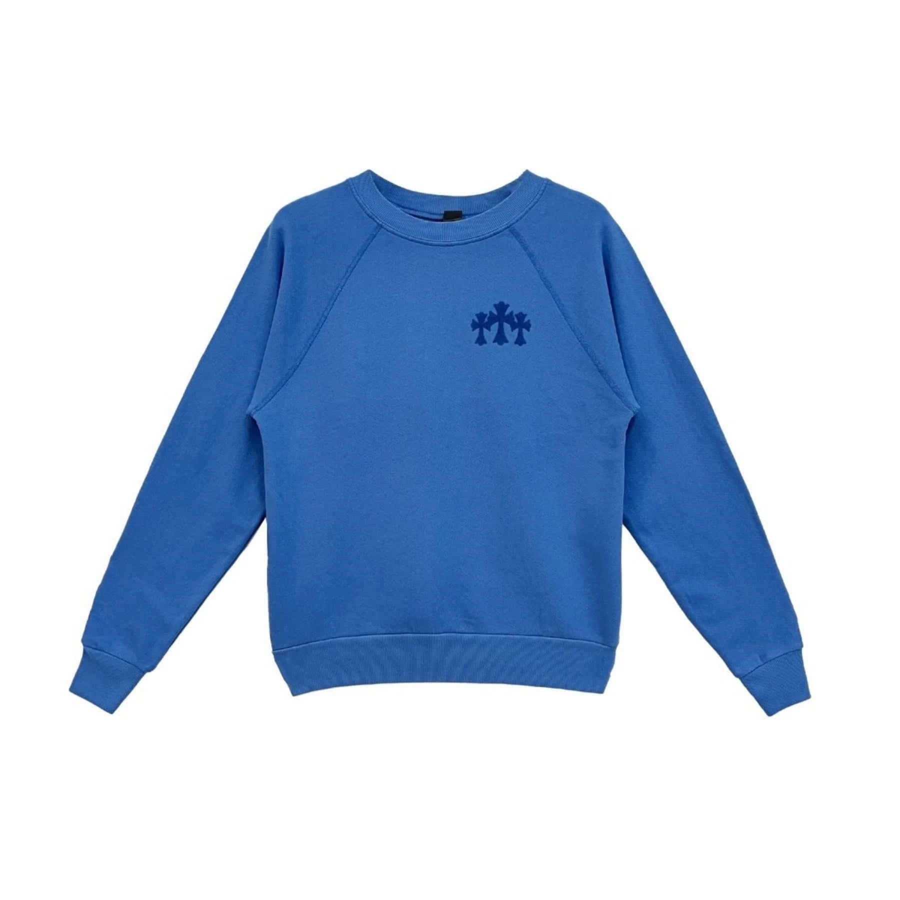 Triple Cross CH Letter Blue Sweatershirt