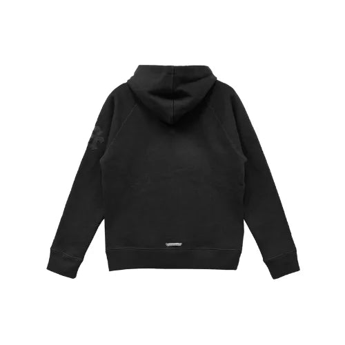 Triple Cross Leather Patch Chrome Hearts Pullover Hoodie