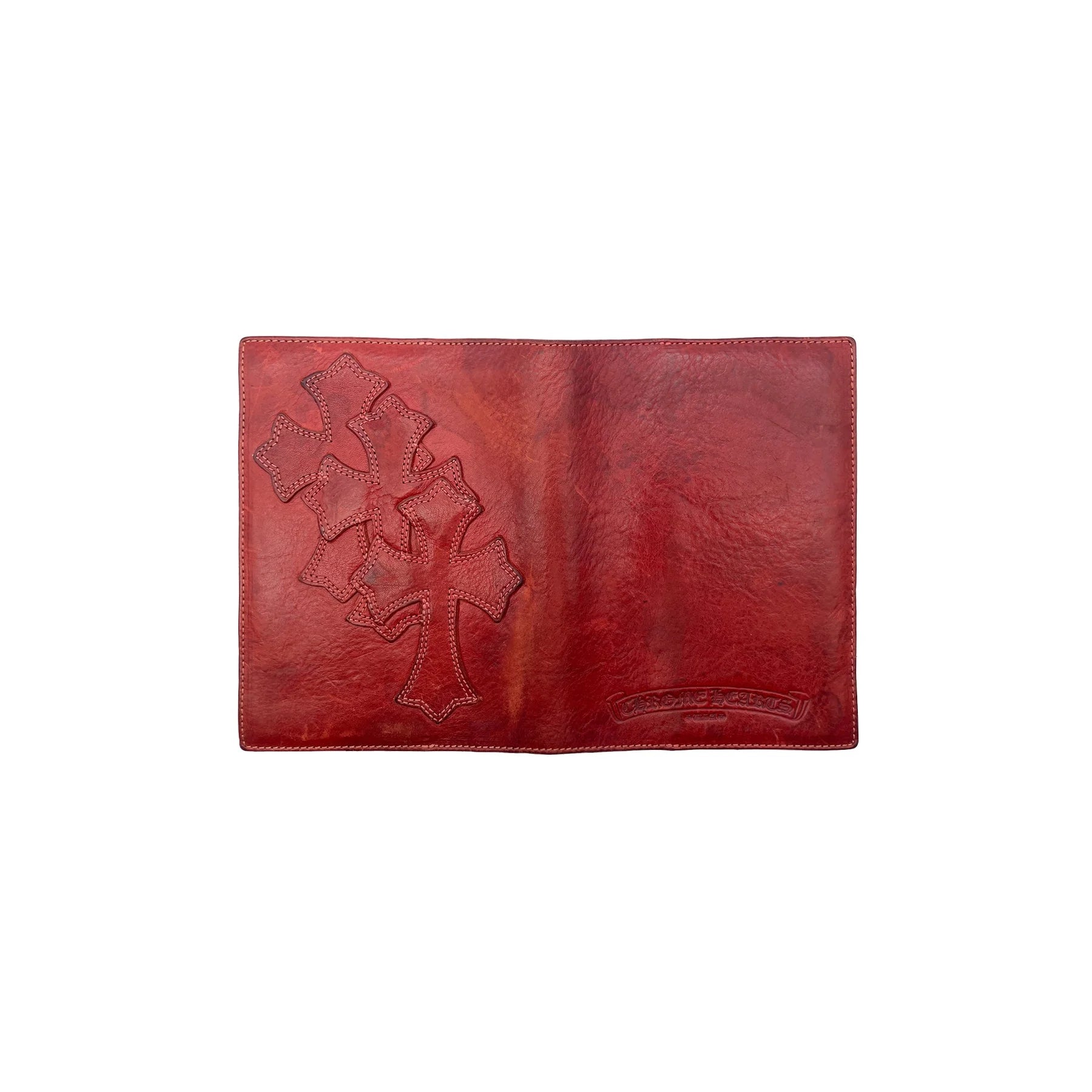 Triple Cross Leather Patch Chrome Hearts Passport Holder