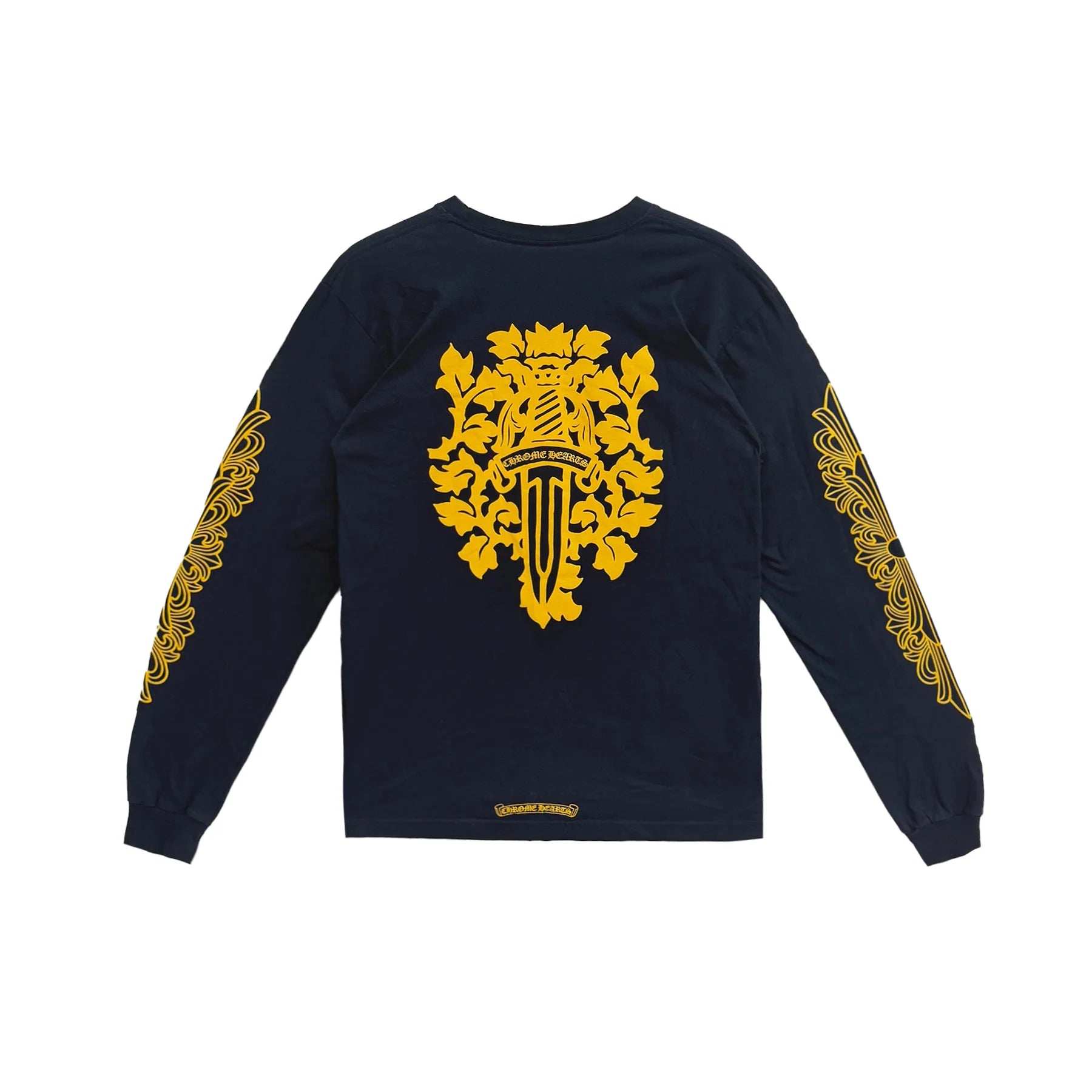 V89 Dagger Long Sleeve Chrome Hearts Tee Navy
