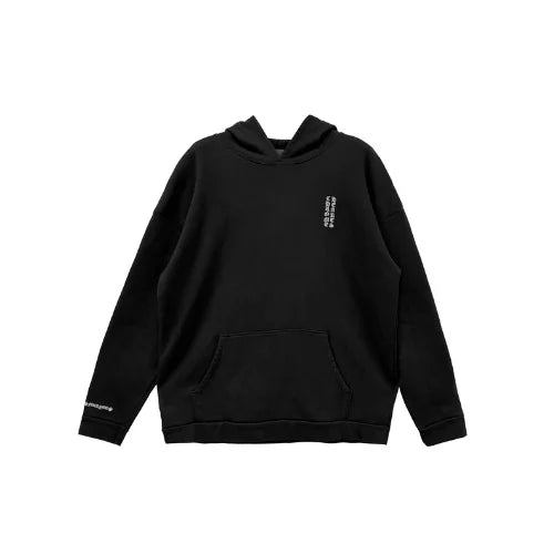 Vertical Logo Embroidered FU Chrome Hearts Hoodie