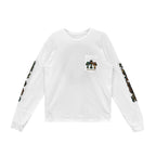 Camo Triple Cross Horseshoe Long Sleeve White Tee