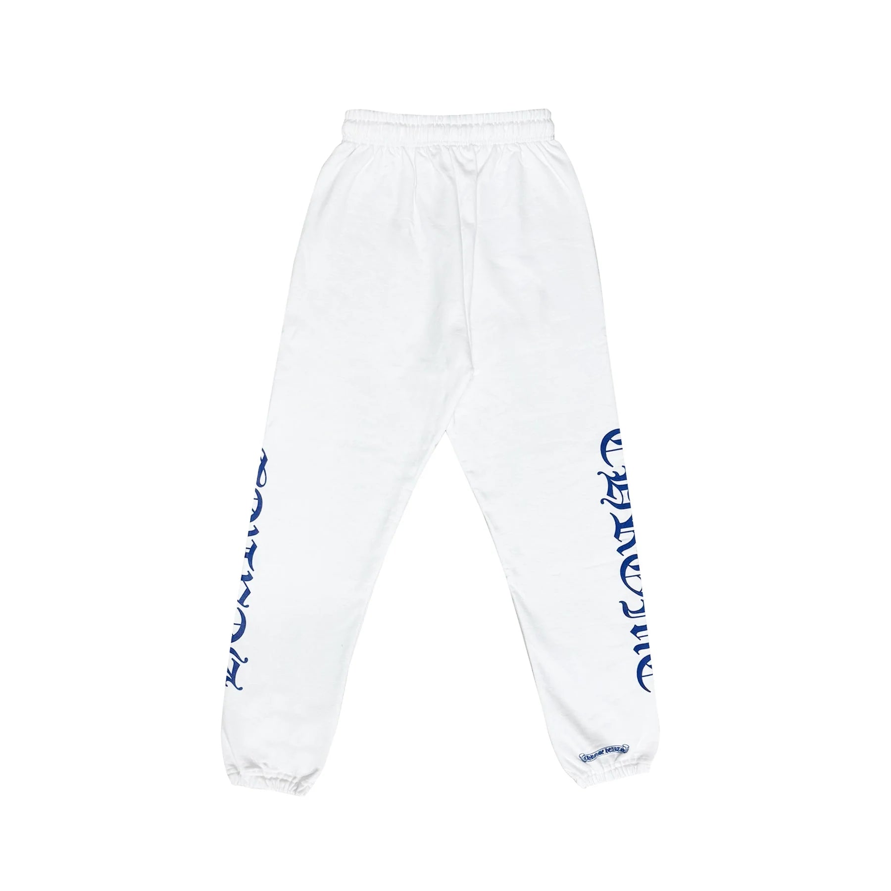 White Horseshoe Blue Script Sweatpants