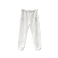 White Leather Cross Chrome Hearts Sweatpants