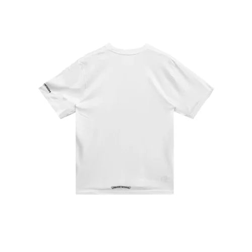 White Neck Logo Chrome Hearts Short Sleeve Tee