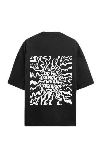 Eye-Catching Do You Know Graphic Black T-Shirt