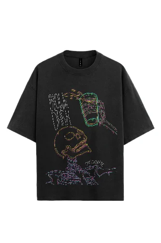 Stand Out in the Dark with Our Glow in the Dark Black Tee