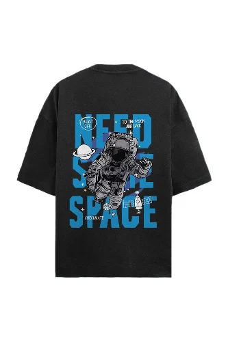 Eye-Catching Need Some Space Black T-Shirt