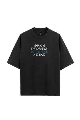 Eye-Catching Need Some Space Black T-Shirt